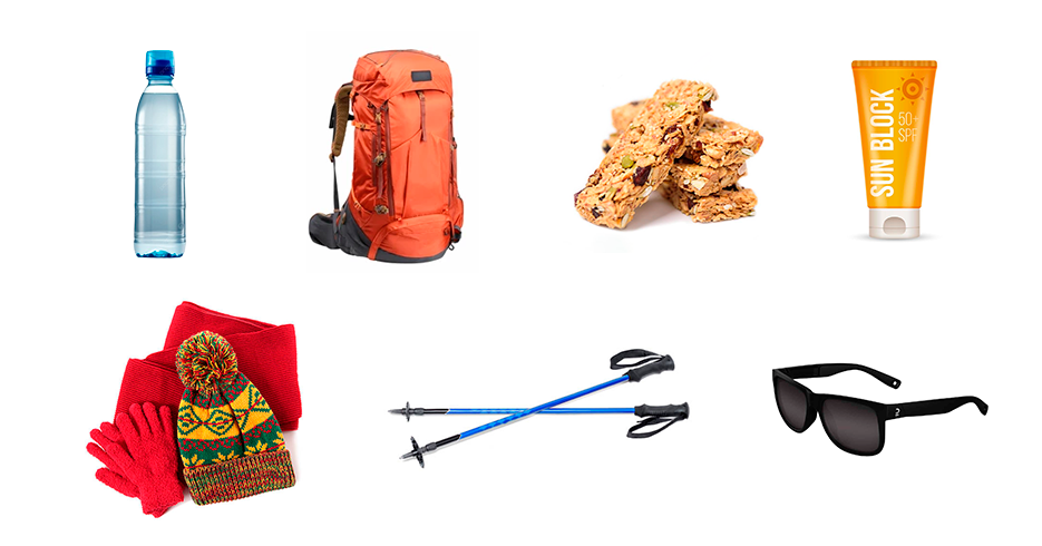 Accessories for trekking in the mountains of Peru
