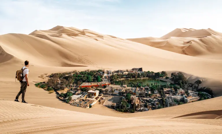 Origin of the oasis of Ica