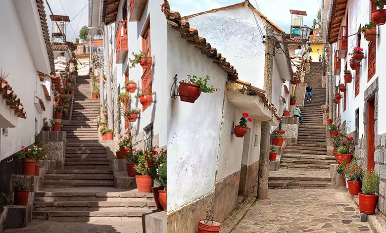 Siete Borreguitos street in Cusco