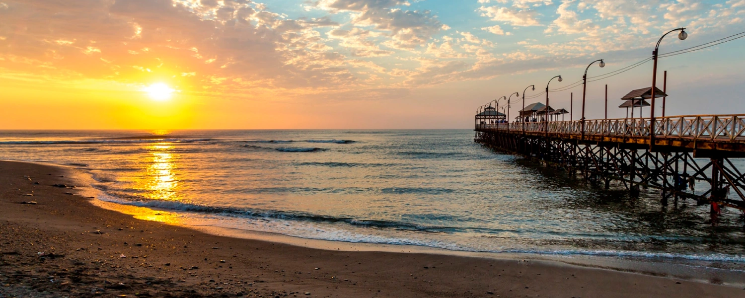 Sunset at Huanchaco Beach, Peru