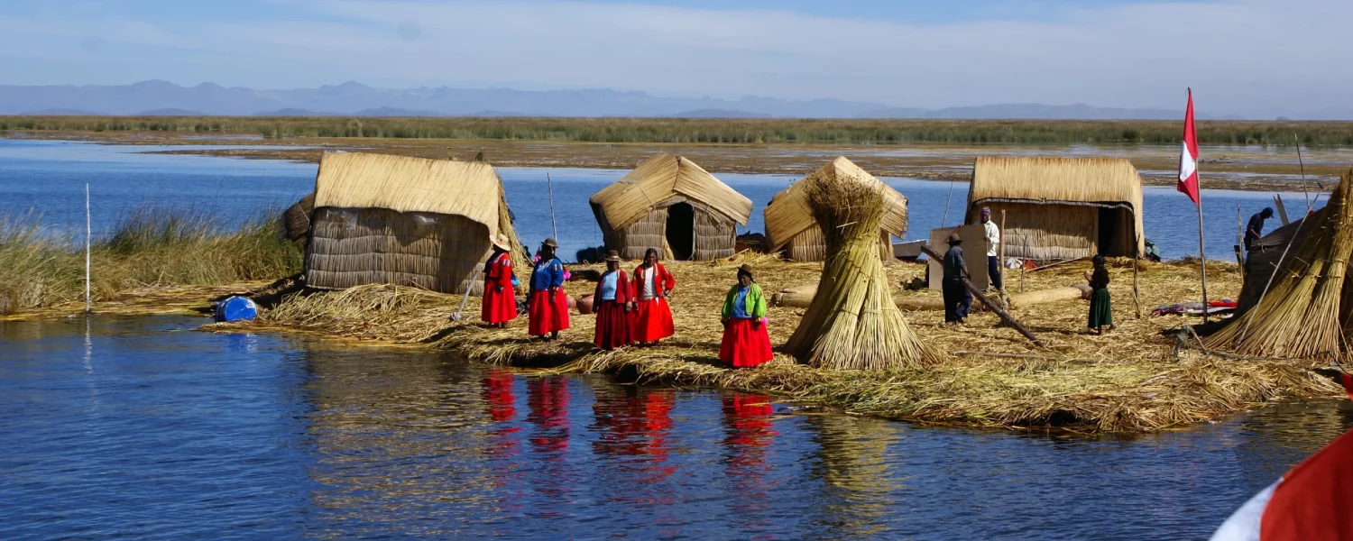 Lake titicaca floating islands