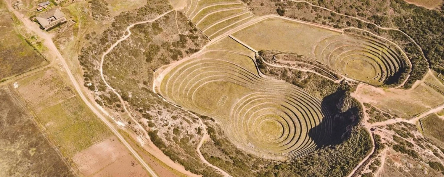 Fascinating circular Inca agricultural terraces of Moray.