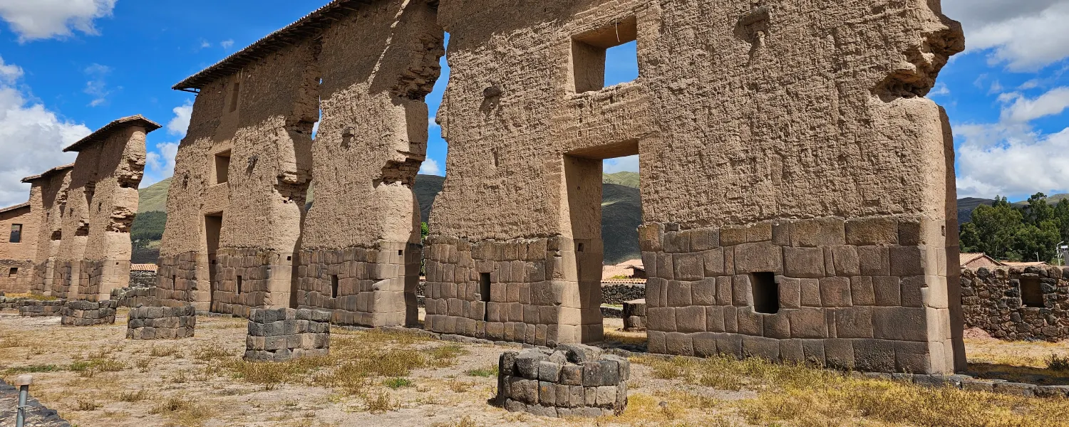 Raqchi temple of wiracocha on the route of the sun