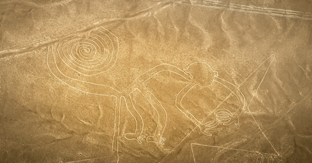 View of the mysterious ancient Nazca Lines