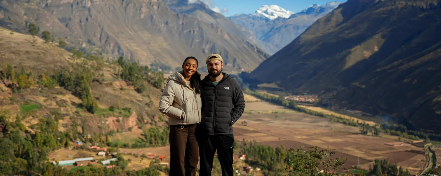 Travelers in the Sacred Valley of Peru