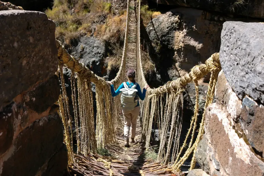 Qeswachaka Inca bridge peru Qeswachaka Inca bridge peru
