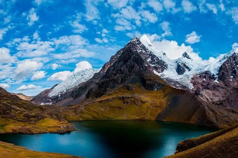 Does It Snow in Cusco? Ausangate Mountain Snow covered Ausangate mountain in the Vilcanota range near Cusco, Peru.