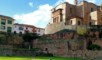 Amazing view of the Qoricancha from Palacio del Inca