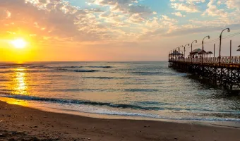 Sunset at Huanchaco Beach, Peru