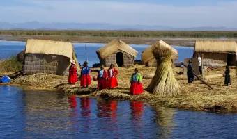 Lake titicaca floating islands