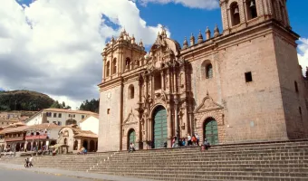 Main cathedral in cusco peru