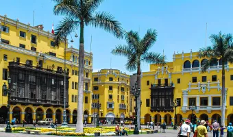 Lima's main square, in the city's historic center.