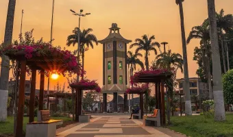 Puerto Maldonado, a vibrant city surrounded by the dense Peruvian Amazon.