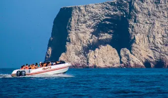 Boat tour near the Ballestas Islands in Paracas, Peru