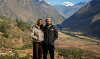 Travelers in the Sacred Valley of Peru
