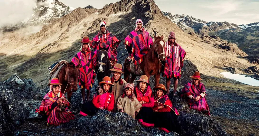 Andean community of the Queros, Peru, in Cusco, Paucartambo