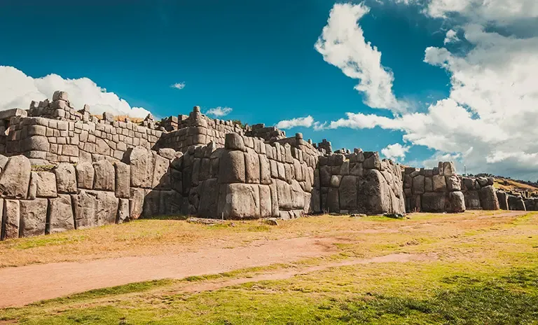 The Inca fortress of Sacsayhuaman in Cusco, Peru